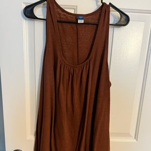 Maternity Sleeveless Linen-Blend Jersey Nursing Top XL